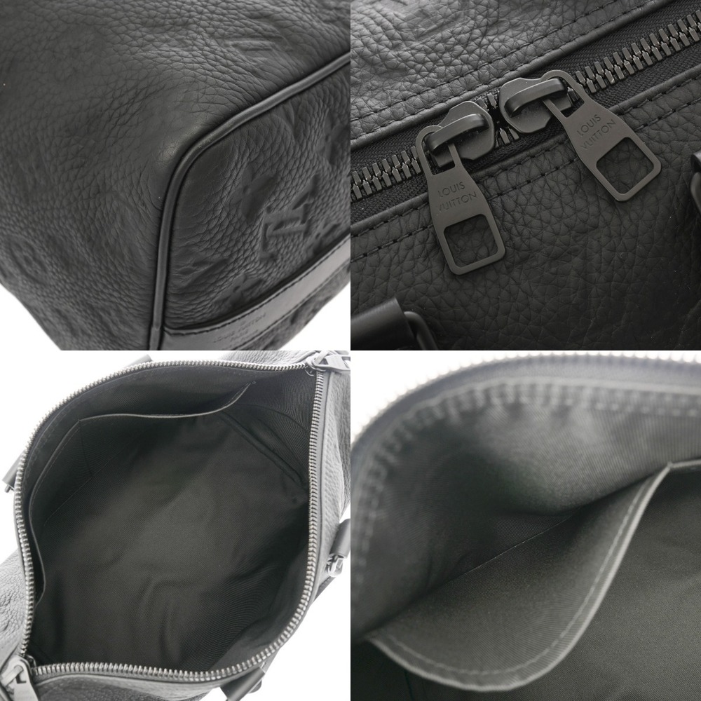 Louis Vuitton Monogram Keepall Bandouliere Noir Taurillon Leather Boston Bag - Picture 9 of 10